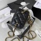 Chanel Small Vanity Chain Shoulder Bag  Black AP1447 