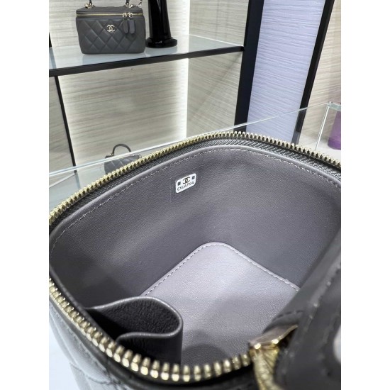 Chanel 22 Cyanine Small Vanity With Chain Grey AP2198