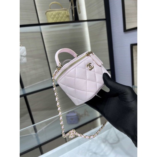 Chanel 22 Cyanine Small Vanity With Chain Pink AP2198