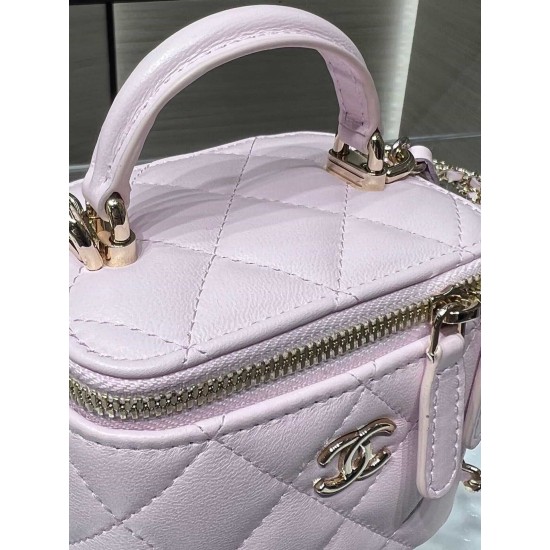 Chanel 22 Cyanine Small Vanity With Chain Pink AP2198