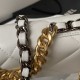 CHANEL 19 WALLET ON CHAIN White AP3267 