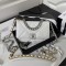 CHANEL 19 WALLET ON CHAIN White AP3267 