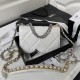 CHANEL 19 WALLET ON CHAIN White AP3267 