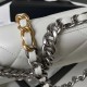 CHANEL 19 WALLET ON CHAIN White AP3267 