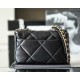 CHANEL 19 FLAP LARGE HANDBAG Black AS1161