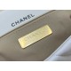 CHANEL 19 FLAP HANDBAG White AS1160