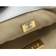 CHANEL 19 FLAP HANDBAG White AS1160