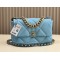 CHANEL 19 FLAP HANDBAG Blue AS1160