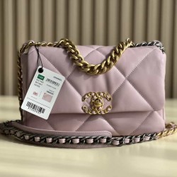 CHANEL 19 FLAP HANDBAG Pink AS1160