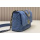 CHANEL 19 FLAP HANDBAG Denim  AS1160