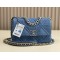 CHANEL 19 FLAP HANDBAG Denim  AS1160