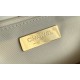 CHANEL 19 FLAP LARGE HANDBAG White AS1161