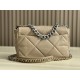 CHANEL 19 FLAP LARGE HANDBAG Apricot AS1161