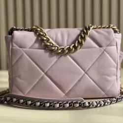 CHANEL 19 FLAP LARGE HANDBAG Pink AS1161