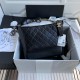 CHANEL Calfskin Quilted  Gabrielle Hobo HandBag  A93824 