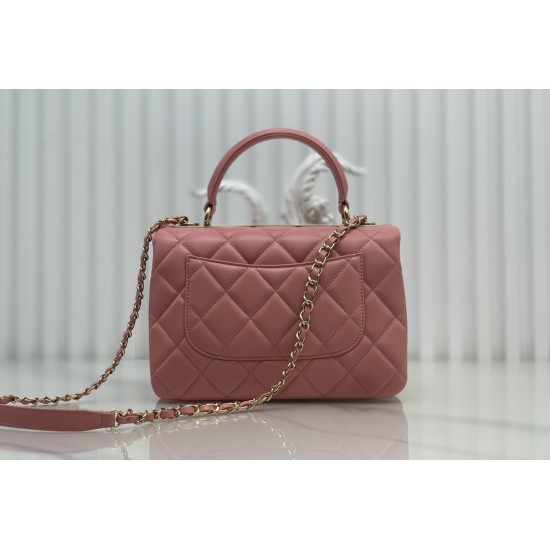 CHANEL FLAP BAG WITH TOP HANDLE A92236