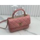 CHANEL FLAP BAG WITH TOP HANDLE A92236