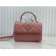 CHANEL FLAP BAG WITH TOP HANDLE A92236