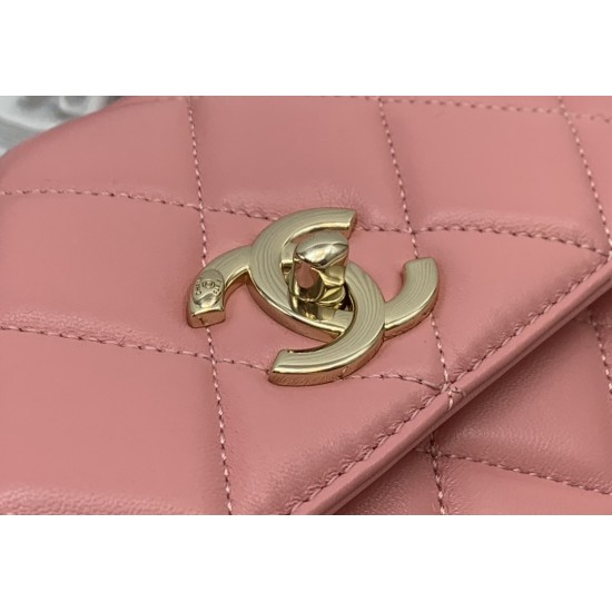 CHANEL FLAP BAG WITH TOP HANDLE A92236