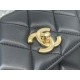 CHANEL FLAP BAG WITH TOP HANDLE A92236