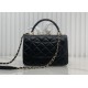 CHANEL FLAP BAG WITH TOP HANDLE A92236