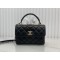 CHANEL FLAP BAG WITH TOP HANDLE A92236