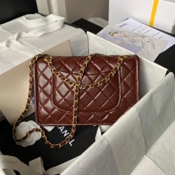 CHANEL Vintage Medium Classic Flap Lambskin Bag AS3586