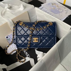 CHANEL Vintage Medium Classic Flap Lambskin Bag AS3587