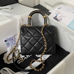 CHANEL 23S New Lambskin Handle Flap Bag AS4035