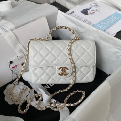 CHANEL 23A CF Mini Lambskin Shoulder Bag  AS4140