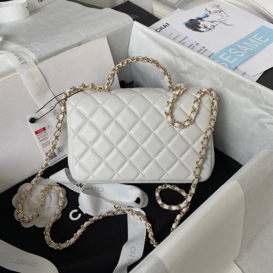 CHANEL 23A CF Mini Lambskin Shoulder Bag  AS4140