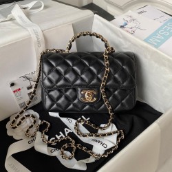 CHANEL 23A CF Mini Lambskin Shoulder Bag  AS4140