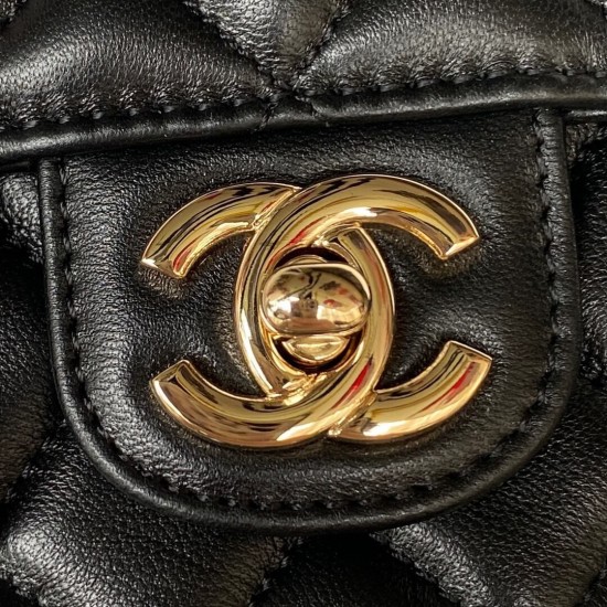 CHANEL 23A CF Lambskin Shoulder Bag  AS4141