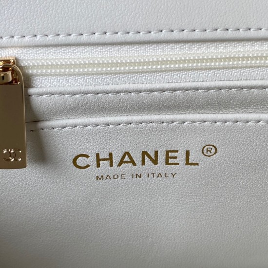 CHANEL 23A CF Lambskin Shoulder Bag  AS4141