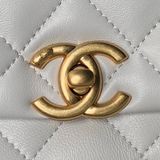 CHANEL Mini Flap Bag Faux Pearl Lambskin Bag  AS5001