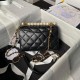 CHANEL Mini Flap Bag Faux Pearl Lambskin Bag  AS5001