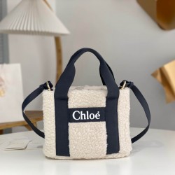 CHLOE Chloe Woody Lambswool Tote Bag 90382