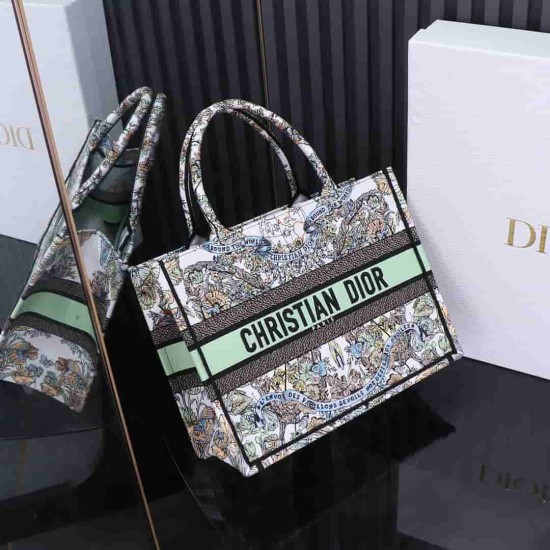 Christian Dior Medium Book Tote Bag  M1296 