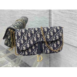 Christian Dior Saddle Pouch with Chain S5907