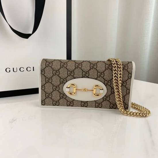 GUCCI HORSEBIT 1955 WALLET WITH CHAIN 621892