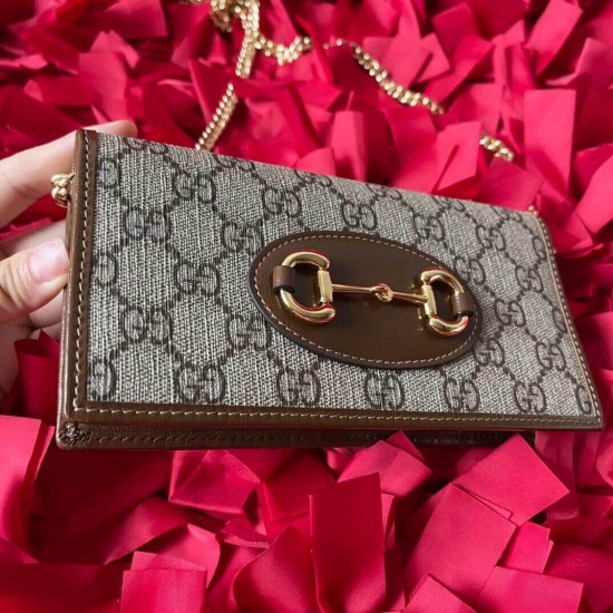 GUCCI HORSEBIT 1955 WALLET WITH CHAIN 621892