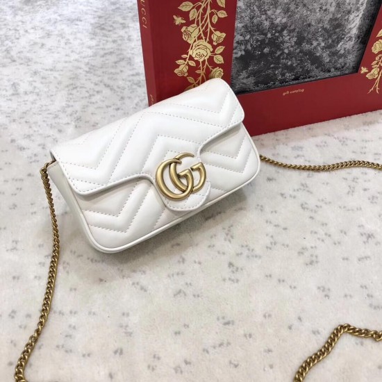 GG MARMONT LEATHER SUPER MINI BAG 476433