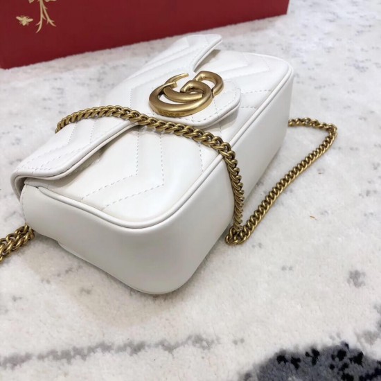 GG MARMONT LEATHER SUPER MINI BAG 476433