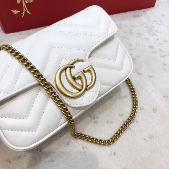 GG MARMONT LEATHER SUPER MINI BAG 476433