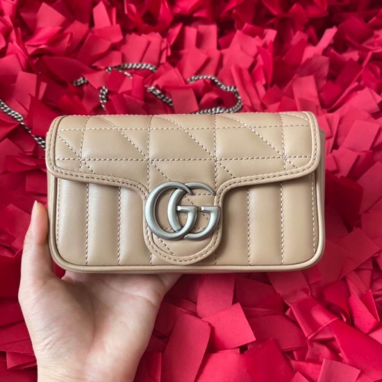 GG MARMONT LEATHER SUPER MINI BAG 476433