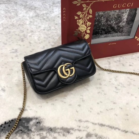 GG MARMONT LEATHER SUPER MINI BAG 476433