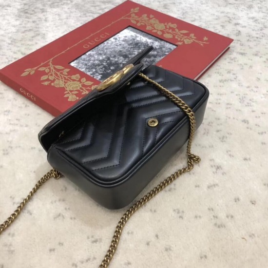 GG MARMONT LEATHER SUPER MINI BAG 476433