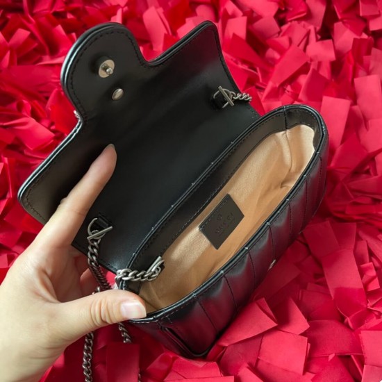 GG MARMONT LEATHER SUPER MINI BAG 476433