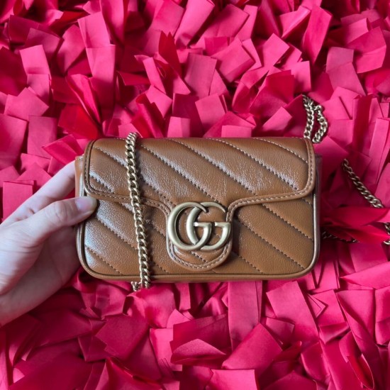 GG MARMONT LEATHER SUPER MINI BAG 476433