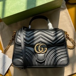 GG MARMONT SMALL TOP HANDLE BAG  498110